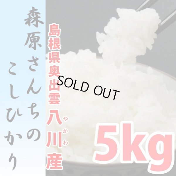 画像1: 濃厚な味わいの仁多米 森原さんちのコシヒカリ 5kg(６年産米)【送料込み】　