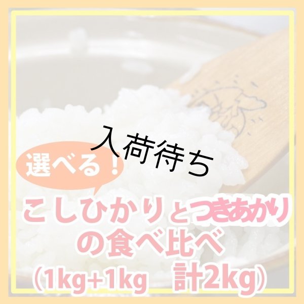 画像1: 【お試し】「コシヒカリ」と「つきあかり」食べ比べ（１kg×２種類）５年産米【送料込み】