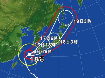 画像: ハデ干し中の稲が心配な台風襲来！